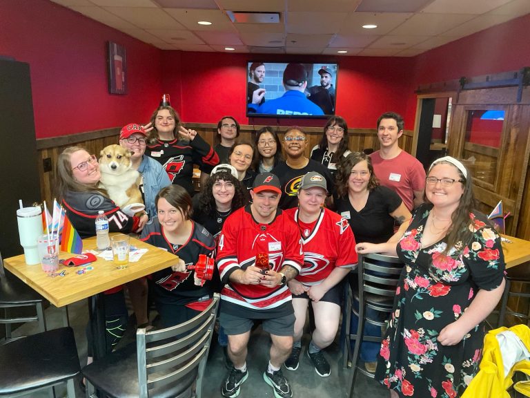 The Carolina Gayniacs gathered together for the Eastern Conference Finals.
